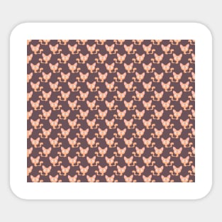 Orange Kitty Pattern Sticker